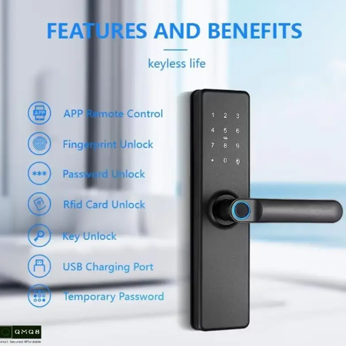 TUYA Smart Wooden Door Lock | 5 Unlock Methods | Wooden Doors Compatible