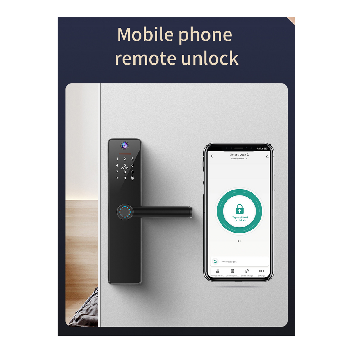 تويا قفل واي فاي مع كاميرا FY16 – أسود