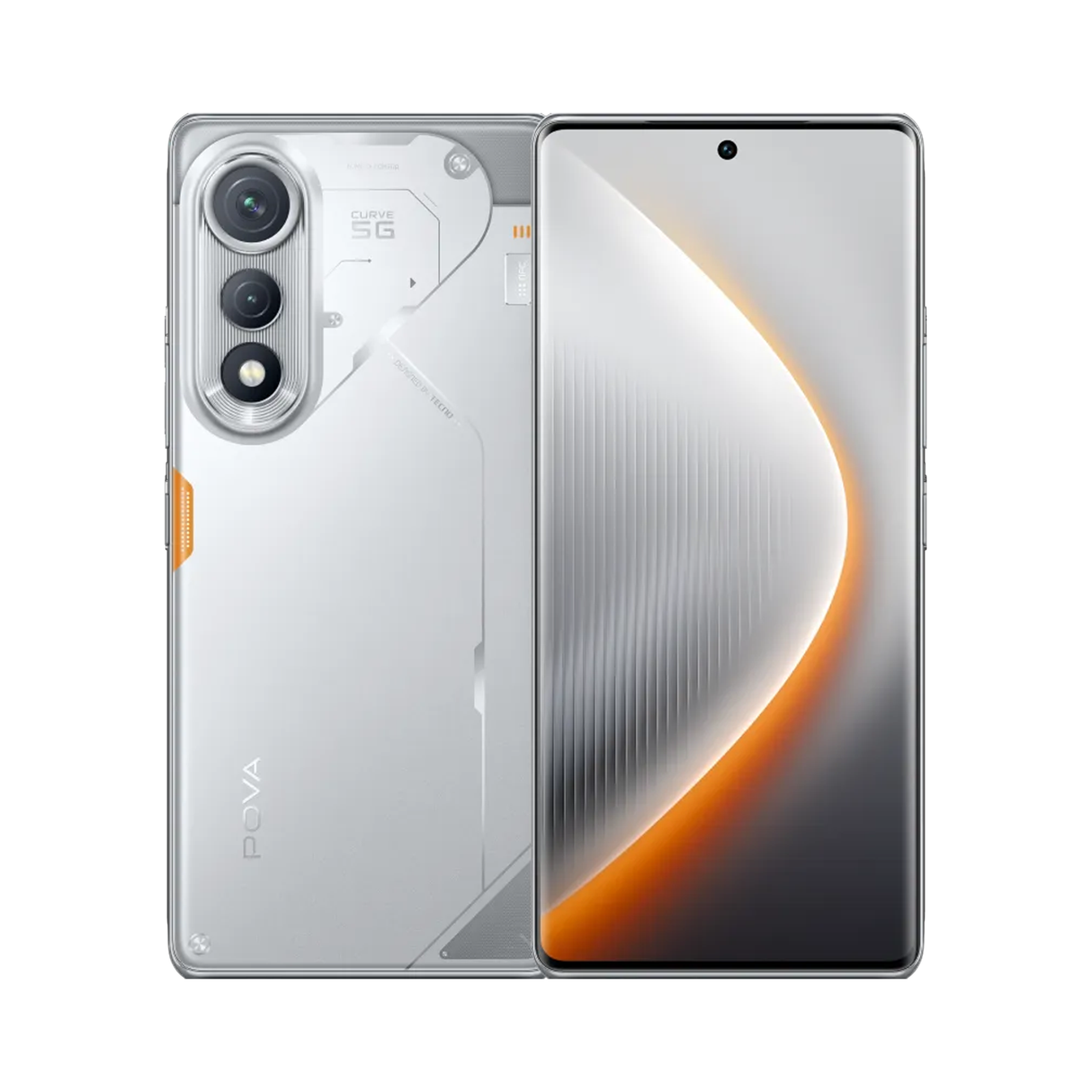 Tecno POVA Curve 5G - 8GB - 256GB - Mobile Phone - Magic Silver