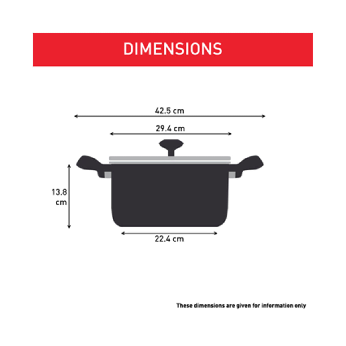 Tefal Tempo Flame Stew Pot 28cm - Zayoom