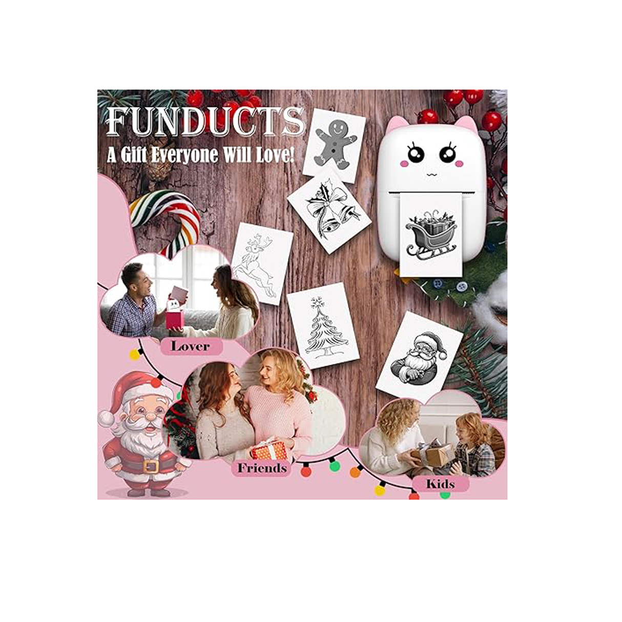 Thermal Printer for Kids - Pink