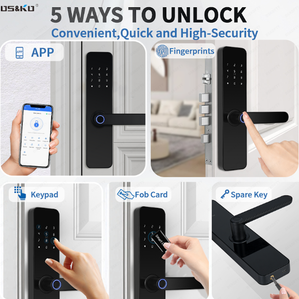 TTLock Smart Wooden Door Lock | 5 Unlock Methods