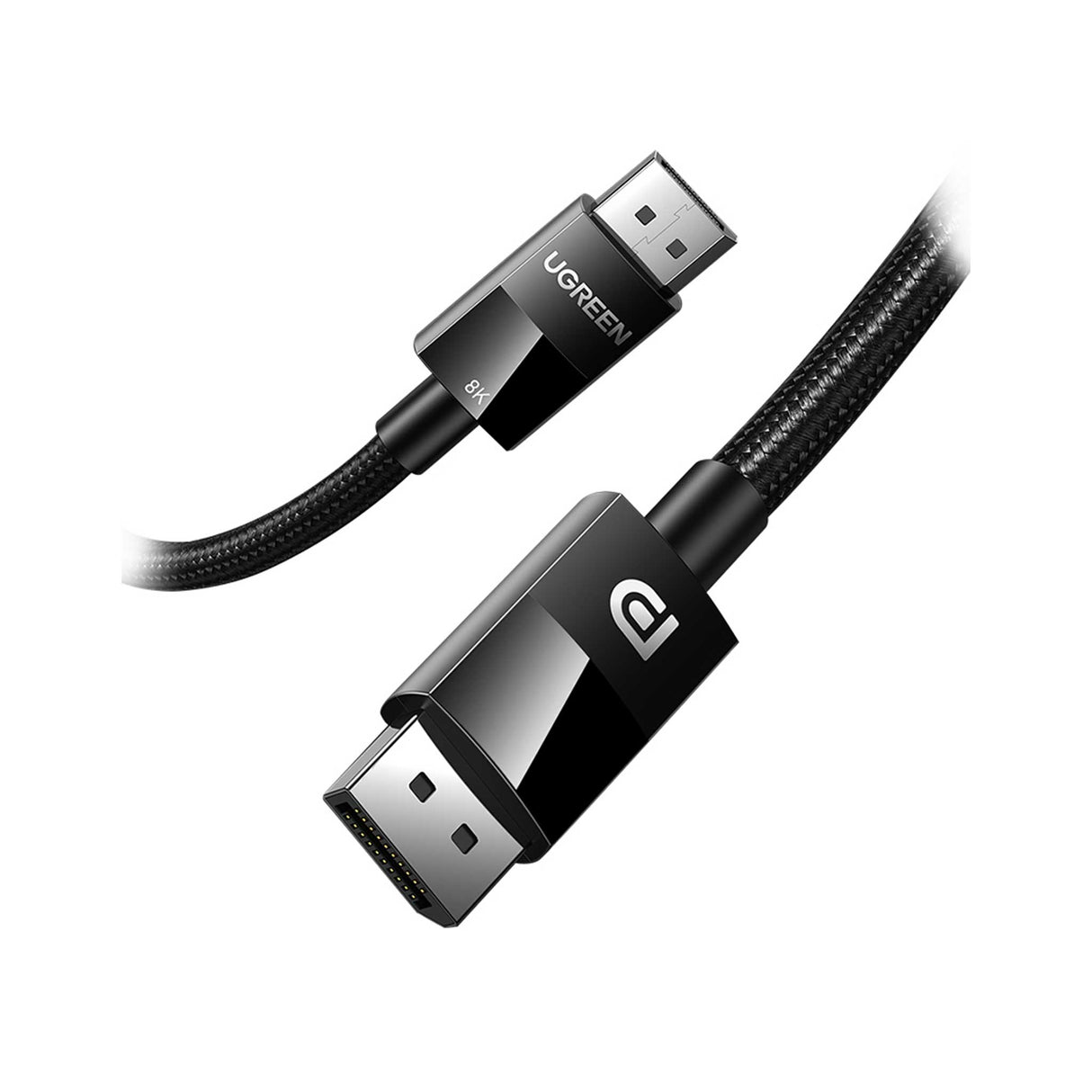 UGREEN - Display Port 1.4 - Male to Male Plastic Case Braided Cable - 2m - Zayoom