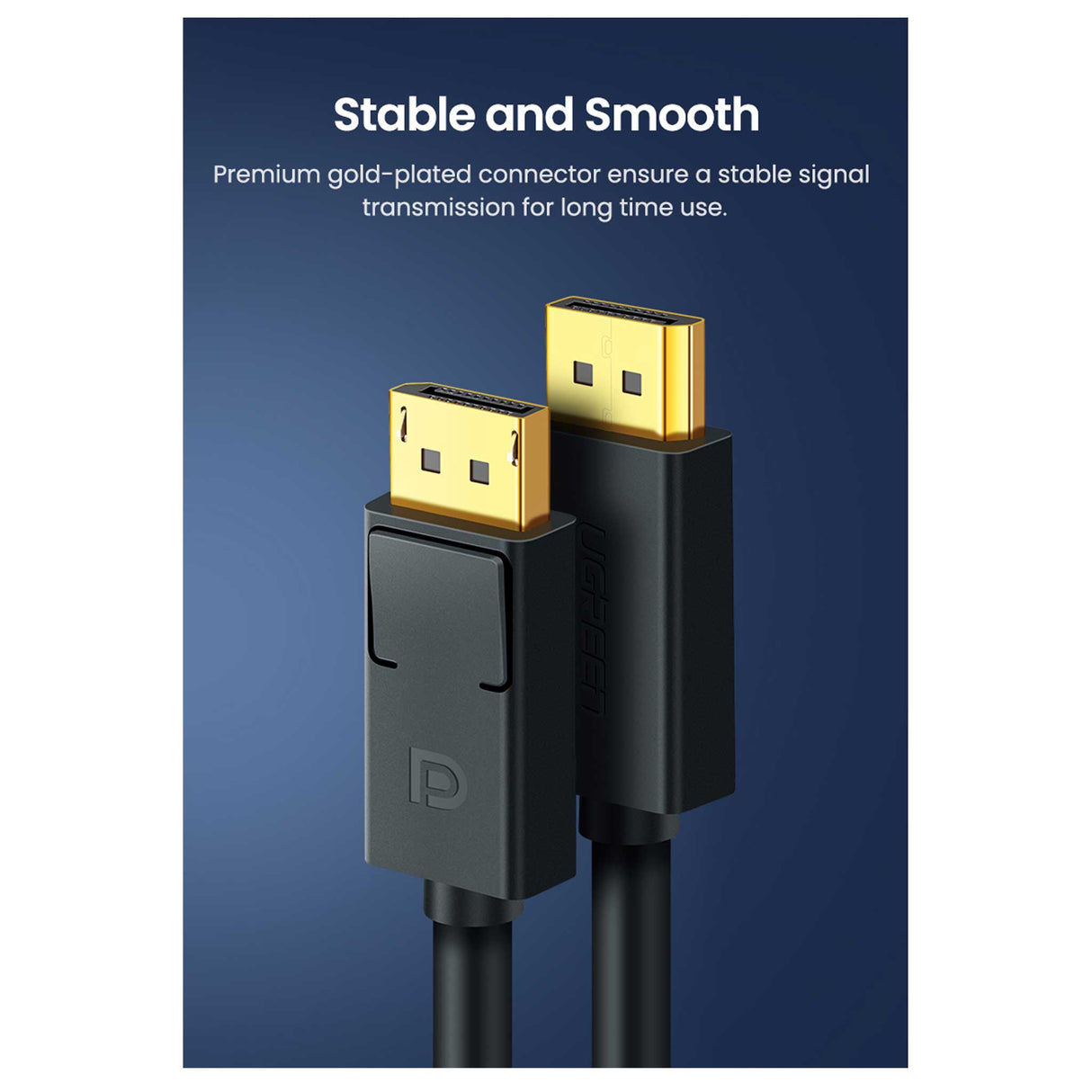 UGREEN - Display Port Male to Male - Cable 1.5m - Black - Zayoom