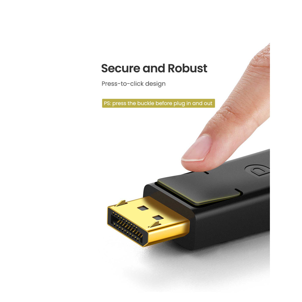 UGREEN - Display Port Male to Male - Cable 1.5m - Black - Zayoom