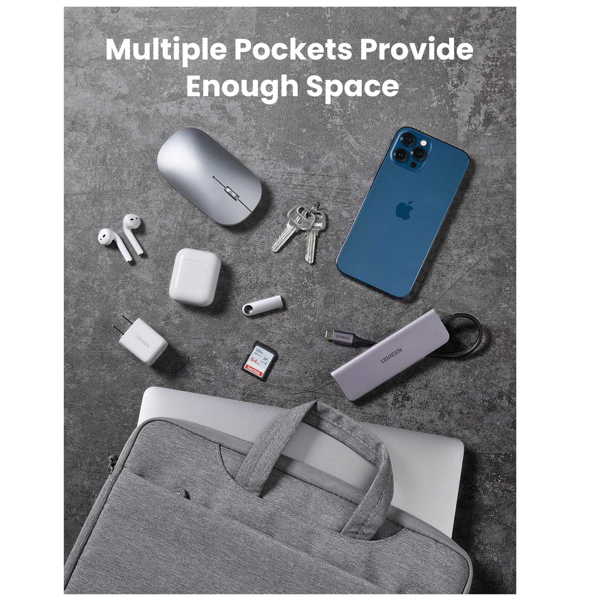 UGREEN - Laptop Bag 15 -15.9 Inch - Gray - Zayoom