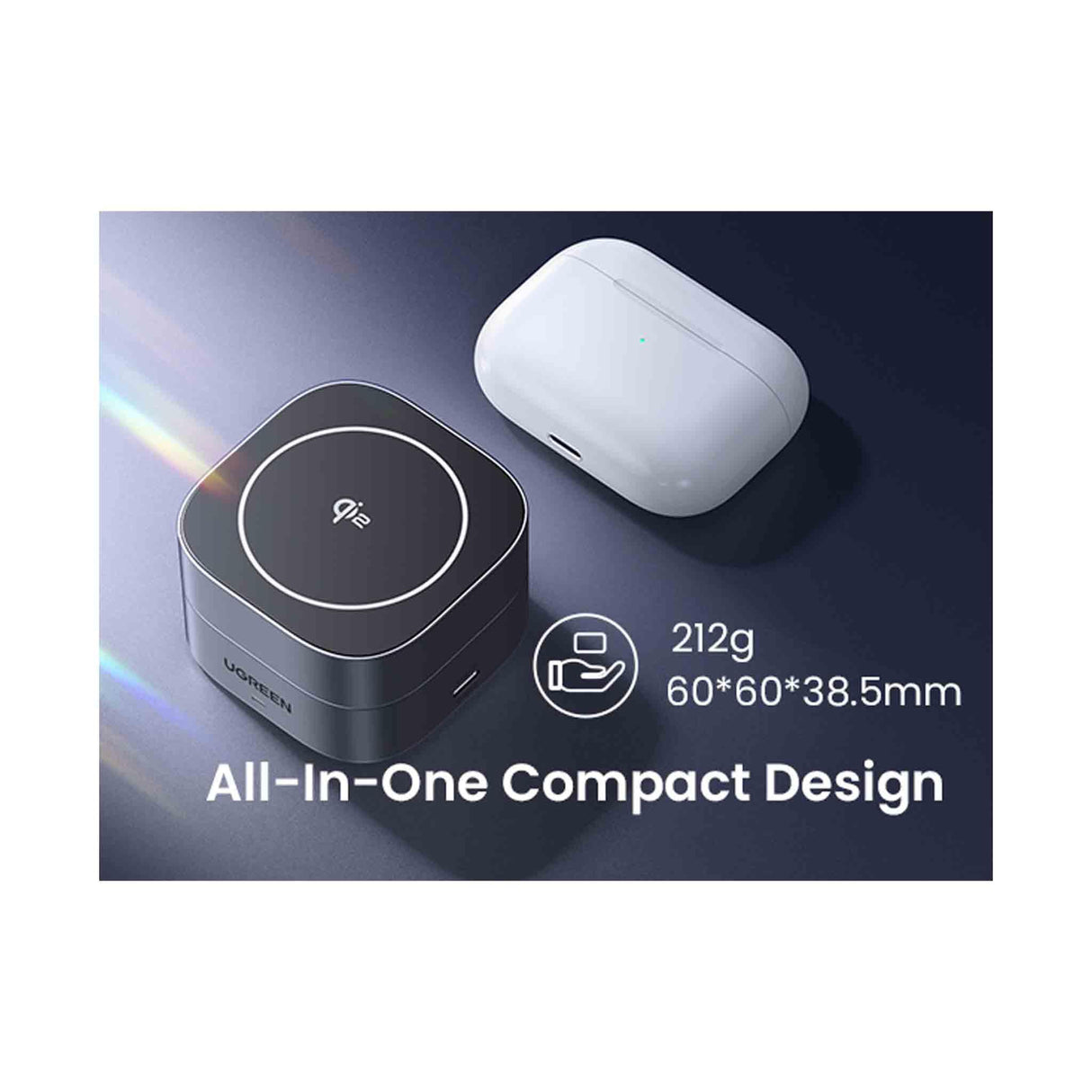 UGREEN 2-in-1 Magnetic Wireless Charger - 35316 - Zayoom