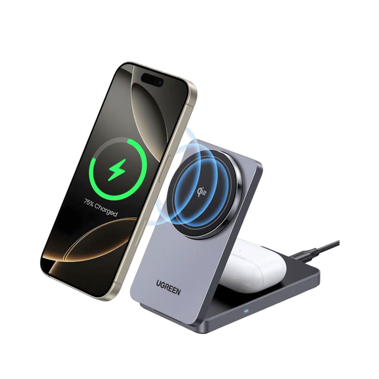 UGREEN 2-in-1 Magnetic Wireless Charger 20w - Zayoom