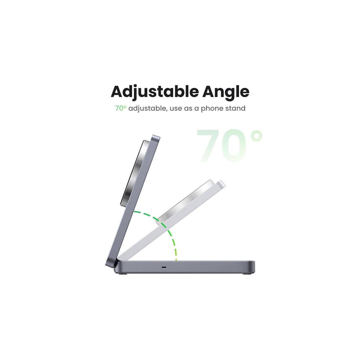 UGREEN 2-in-1 Magnetic Wireless Charger 20w - Zayoom