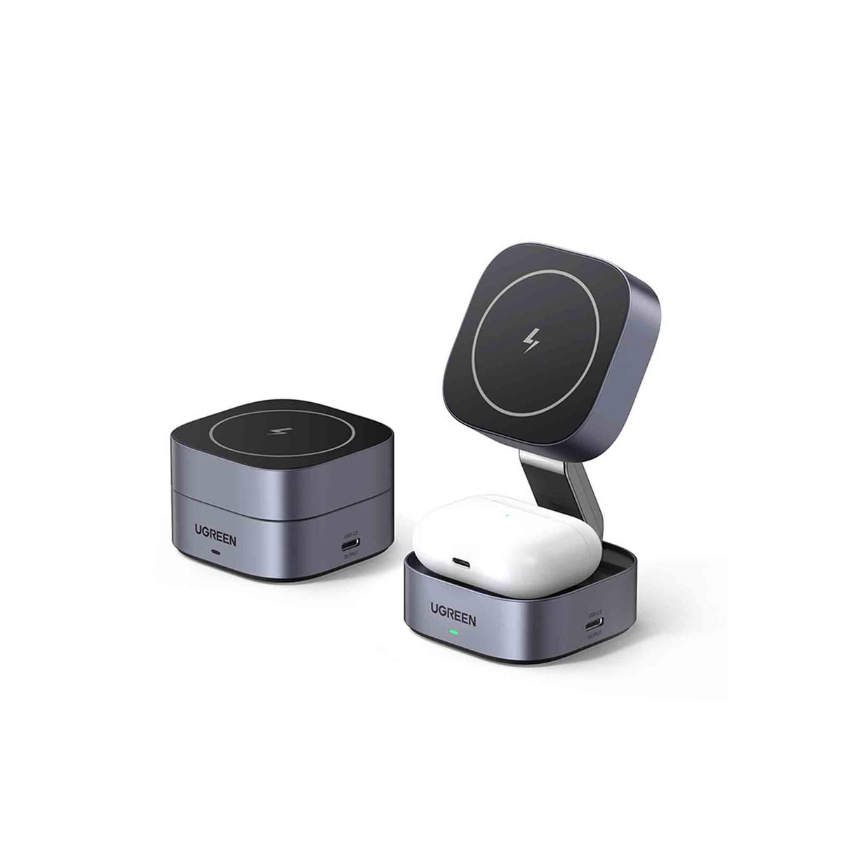 UGREEN 2-in-1 Magnetic Wireless Charger - 35278 - Zayoom