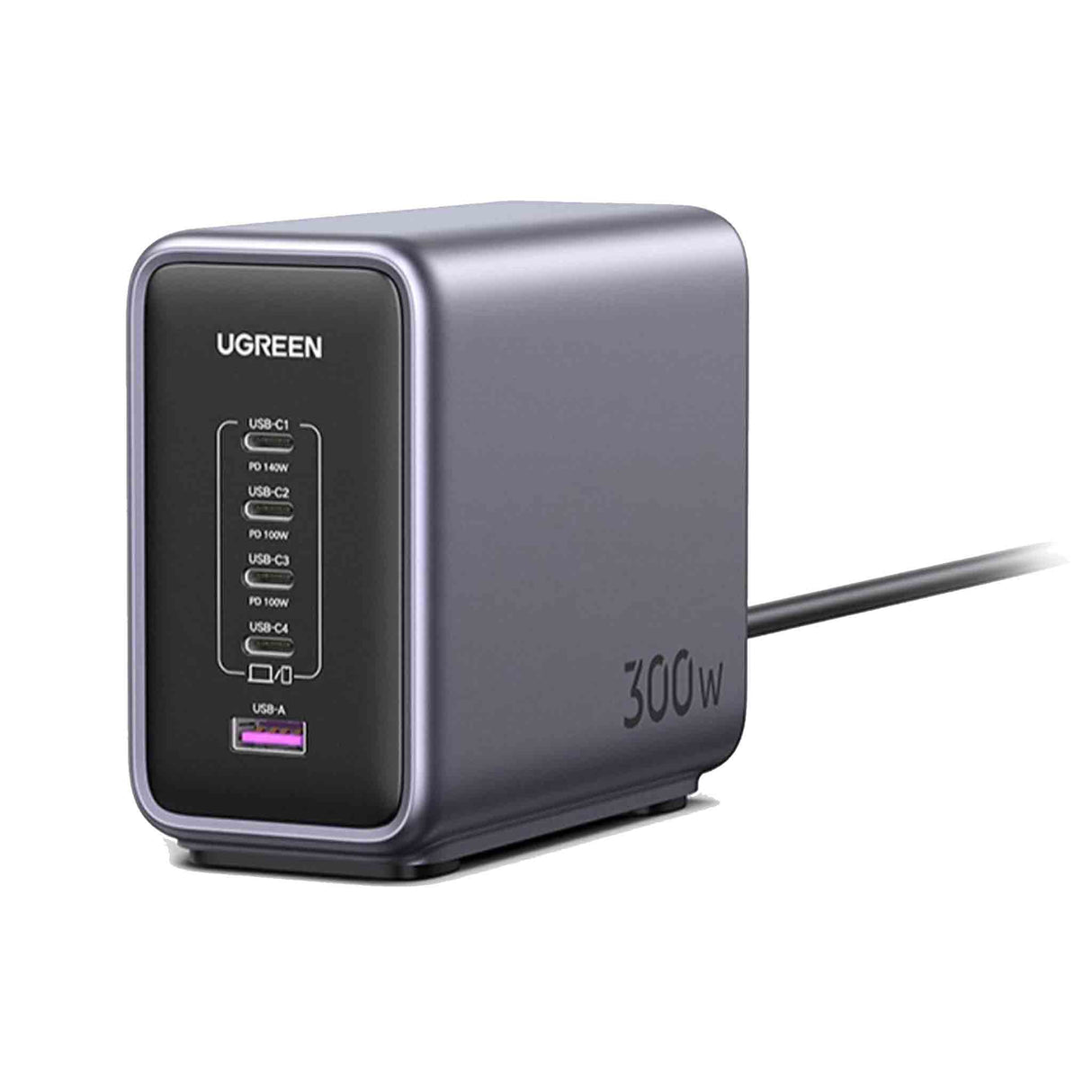 UGREEN 90904B Nexode 300W 5-Port PD GaN Fast Charger UK - Zayoom