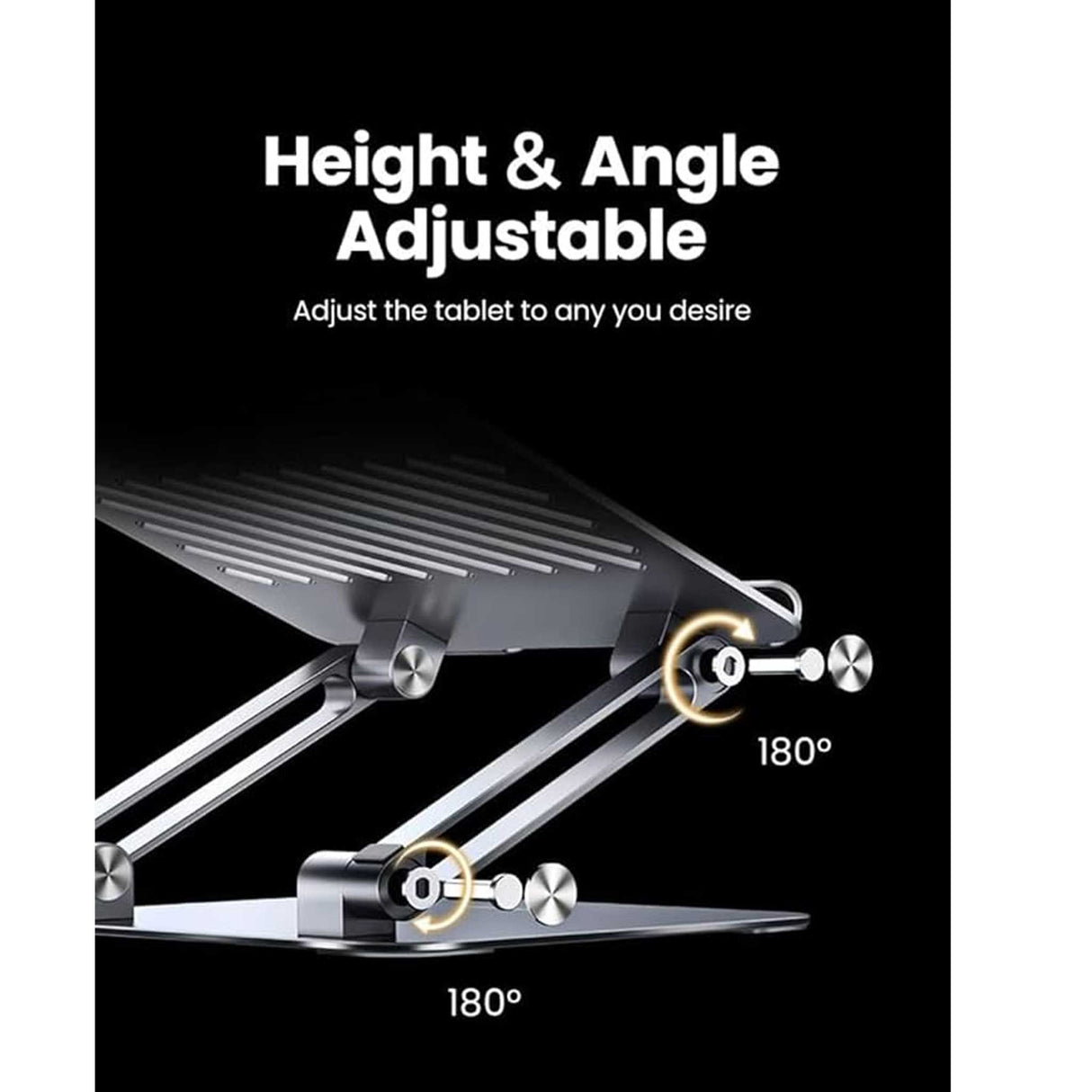 UGREEN - Adjustable Laptop Stand - Silver - Zayoom