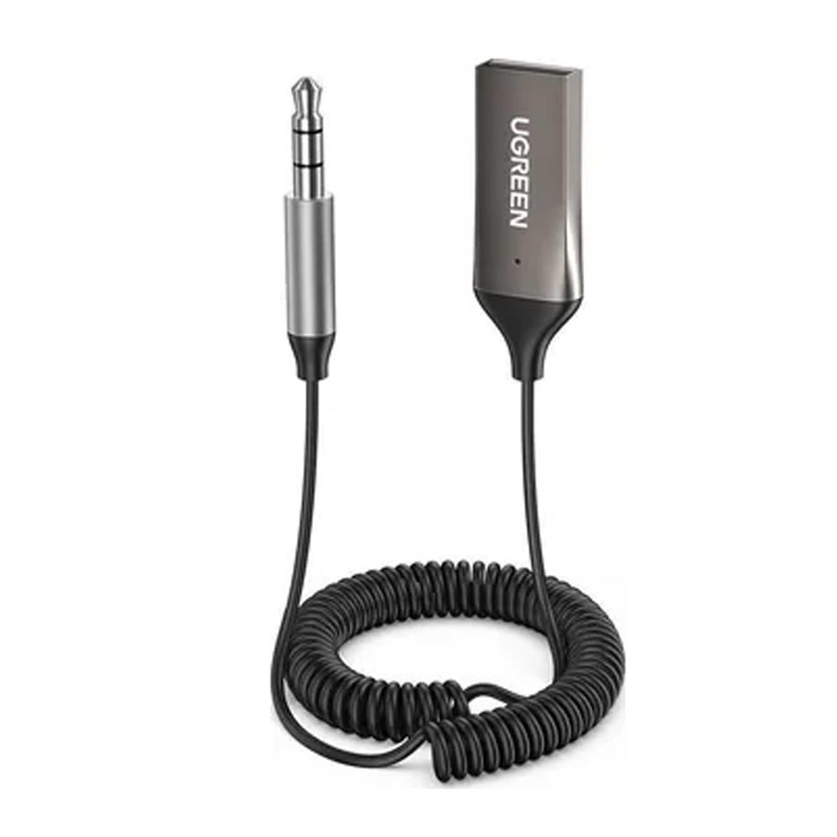 UGREEN Bluetooth Car Receiver Aux With Mic - Space Gray - Zayoom