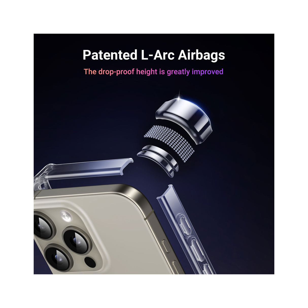 UGREEN Bright Cushion Protective Case for iPhone 16 Pro Max (Clear) - Zayoom