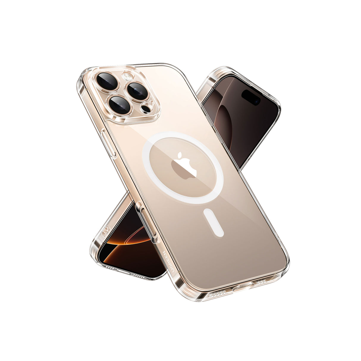 UGREEN Classy Clear Magnetic Protective Case for iPhone 16 Pro (Clear) - Zayoom