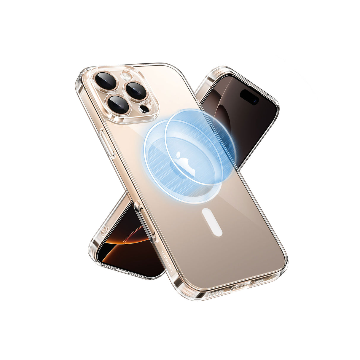 UGREEN Classy Clear Magnetic Protective Case for iPhone 16 Pro (Clear) - Zayoom