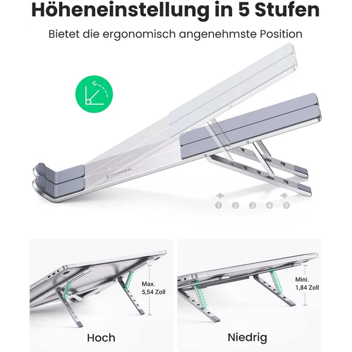 UGREEN - Foldable Laptop Stand - Zayoom