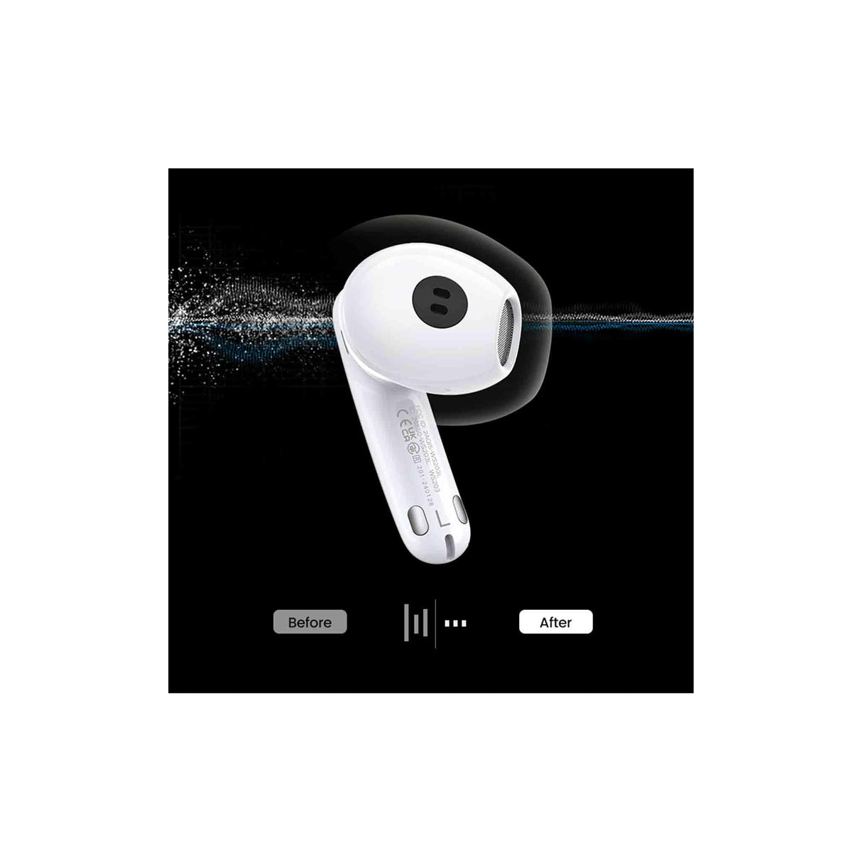 UGREEN HiTune H6 Pro Hybrid Cancelling Earbuds - White - Zayoom