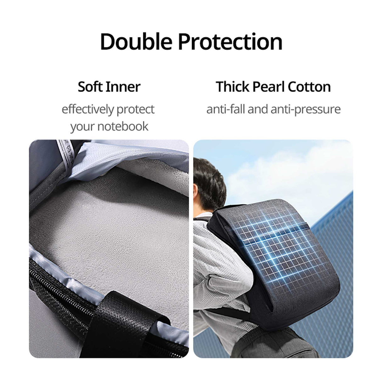 UGREEN - Laptop Backpack - B02 Up to - 15.6 Inch - Dark Grey - Zayoom