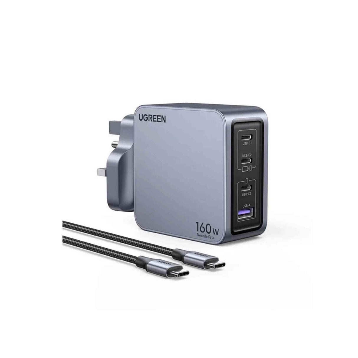 UGREEN Nexode Pro 160W 4-Port GaN Fast Charger Set - Zayoom