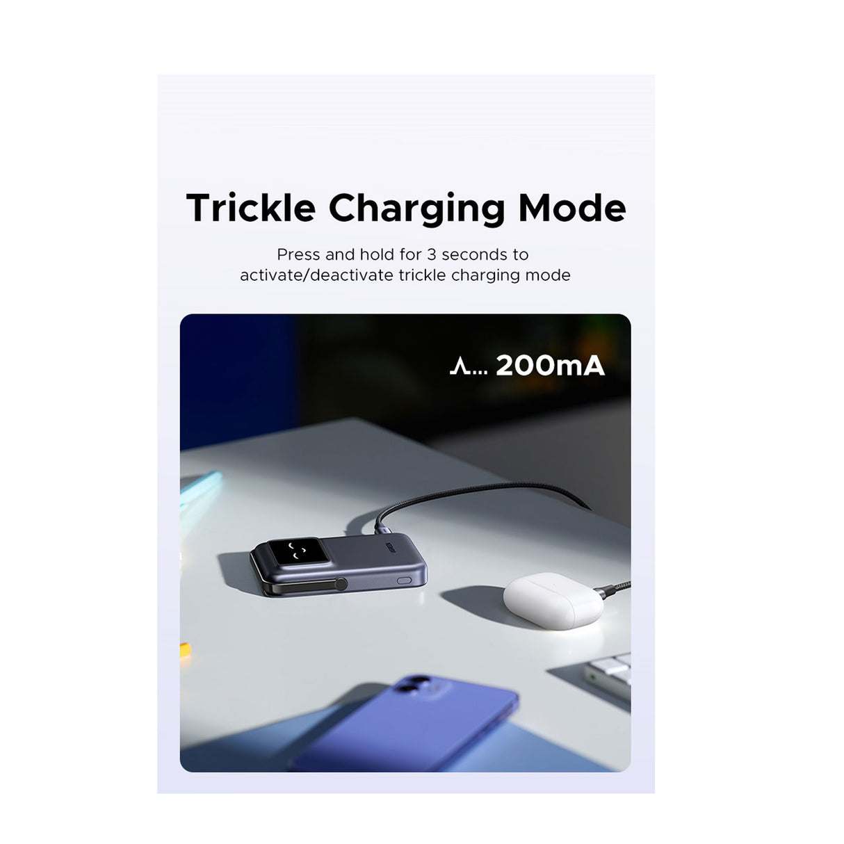 UGREEN Uno Magnetic Wireless Power Bank 10000mAh - 20W - Black