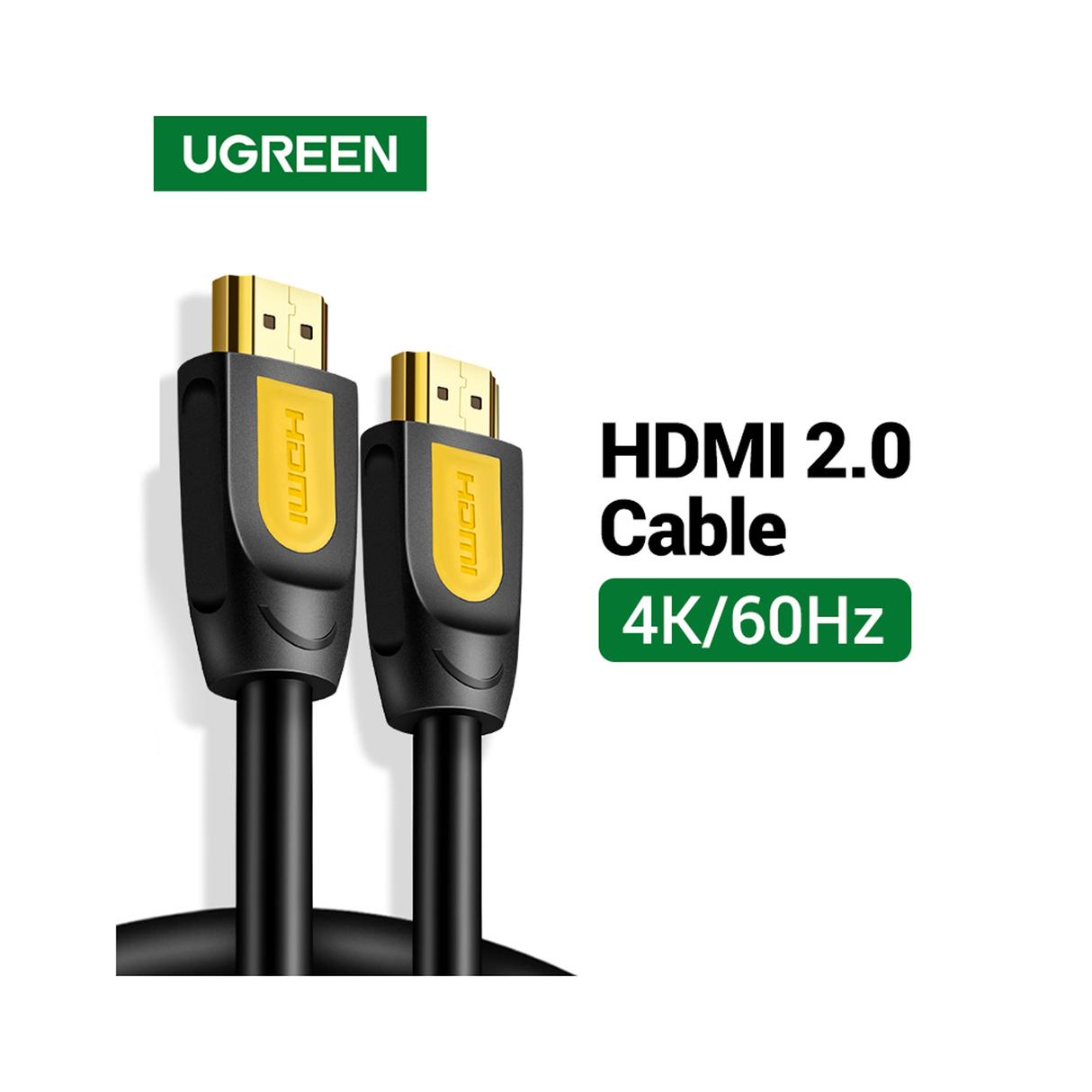 يوجرين كابل إتش دي إم آي 4 كيه ميل إلى ميل بطول 2 متر – أسود