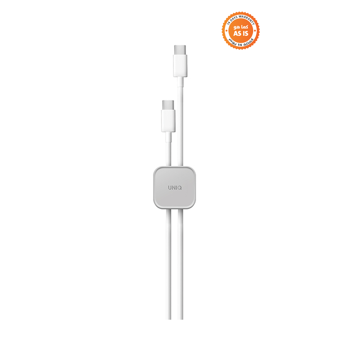 Uniq Pod Adhesive Cable Organizer 8 in 1 Pack - Chalk Grey - ASIS