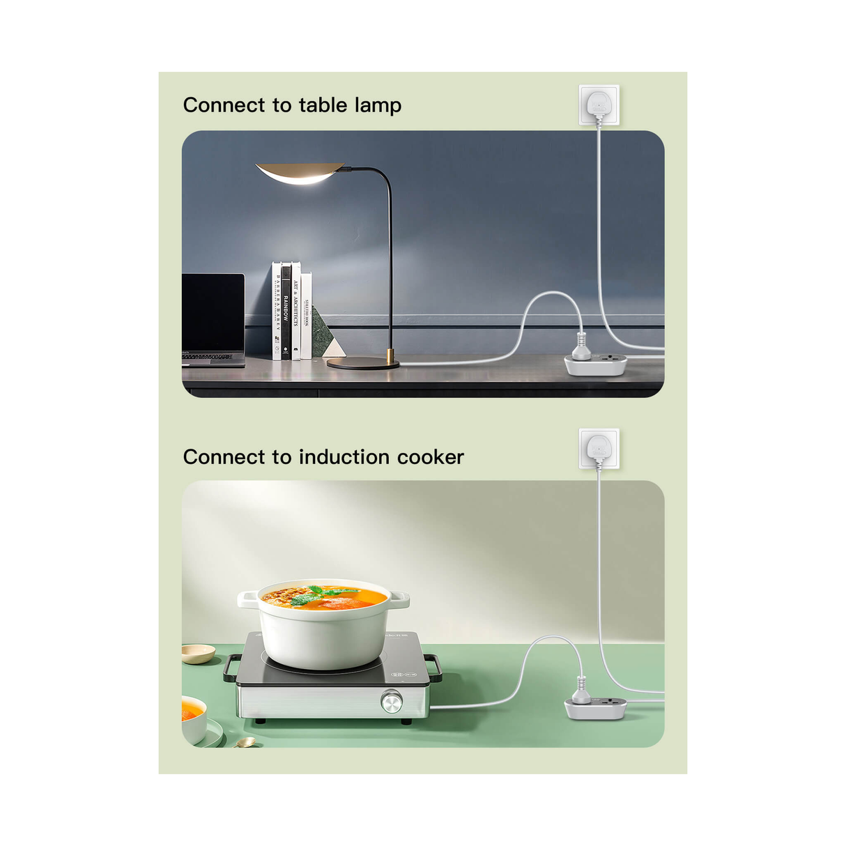 Universal Outlet Extension Cord 5M - Black