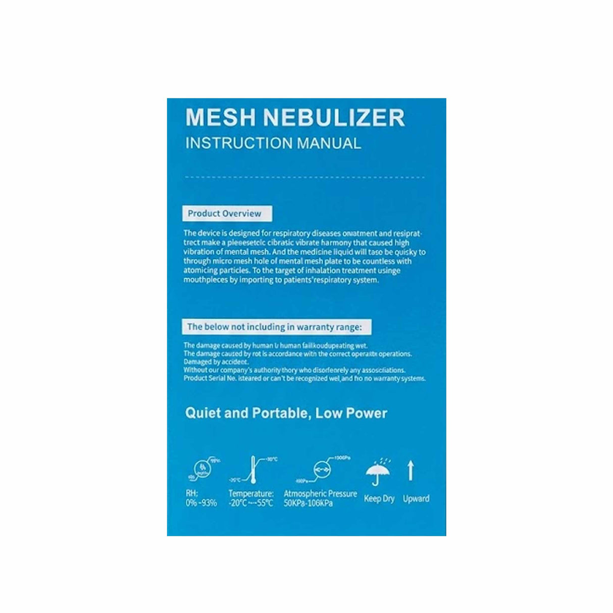Portable Mesh Nebulizer