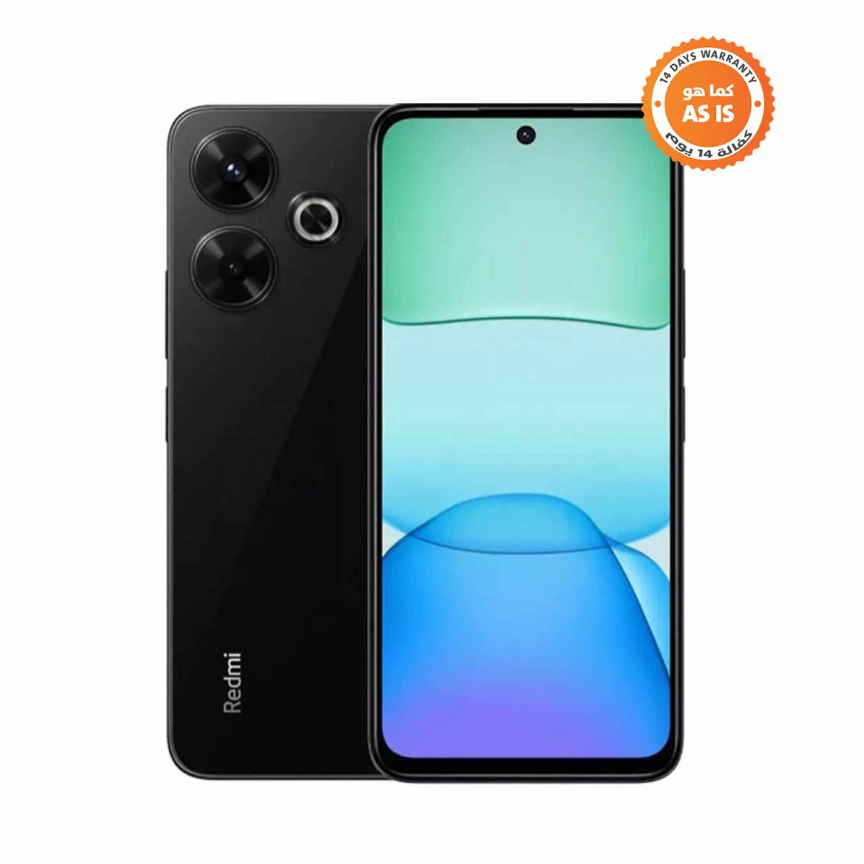 شاومي ريدمي 13 - سعة 8 جيجابايت - سعة 256 جيجابايت - موبيل - اسود ميد نايت - كما هو