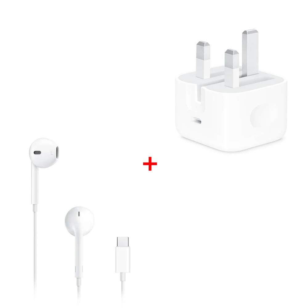 ابل يواس بي سي سماعه مع راس شاحن