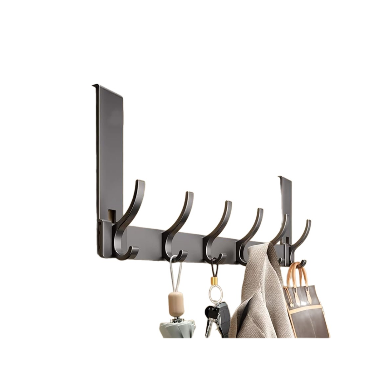 منظم معلق على الباب باستخدام خطافات للحمام وغرفة النوم