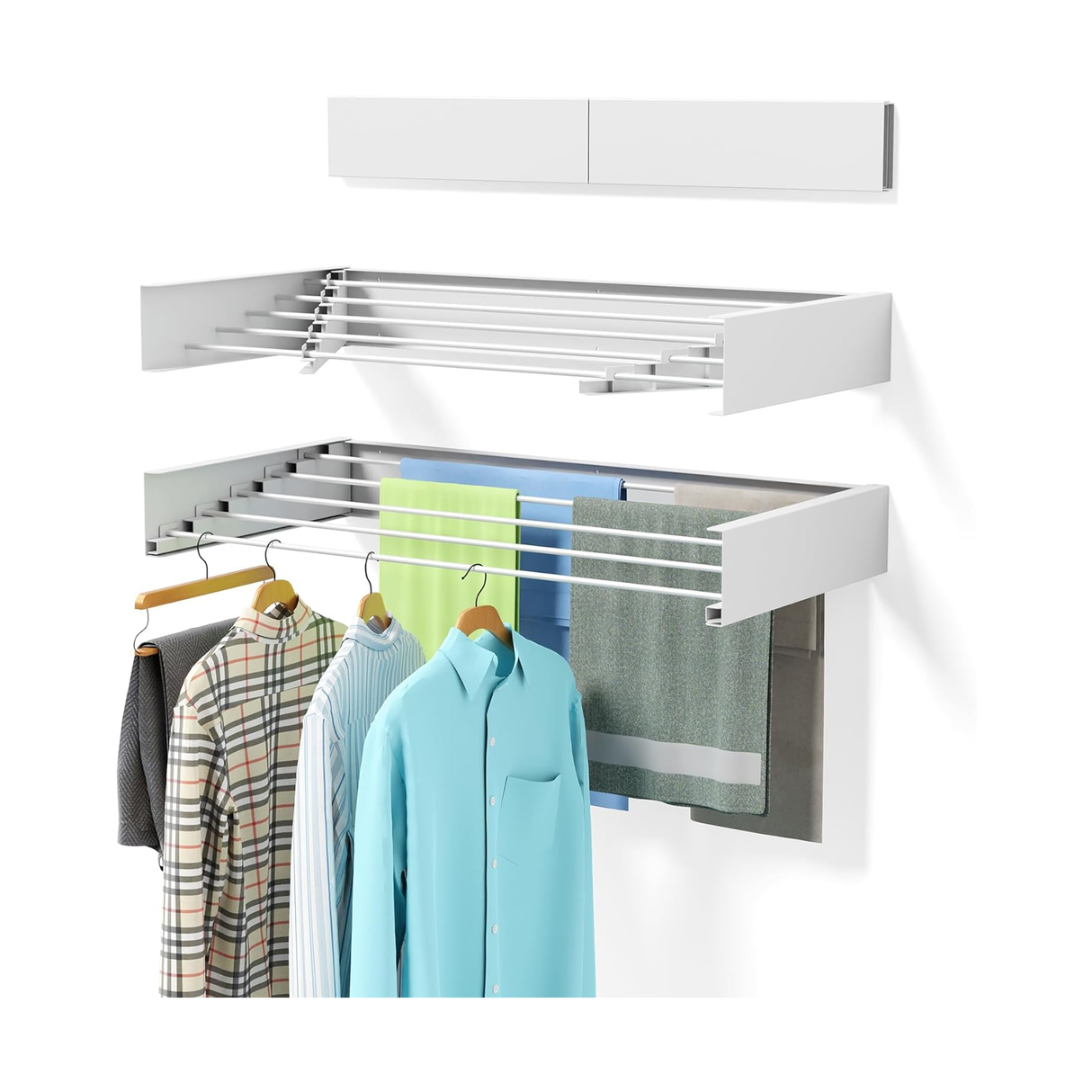 رف ملابس / مناشف يُثبت على الحائط