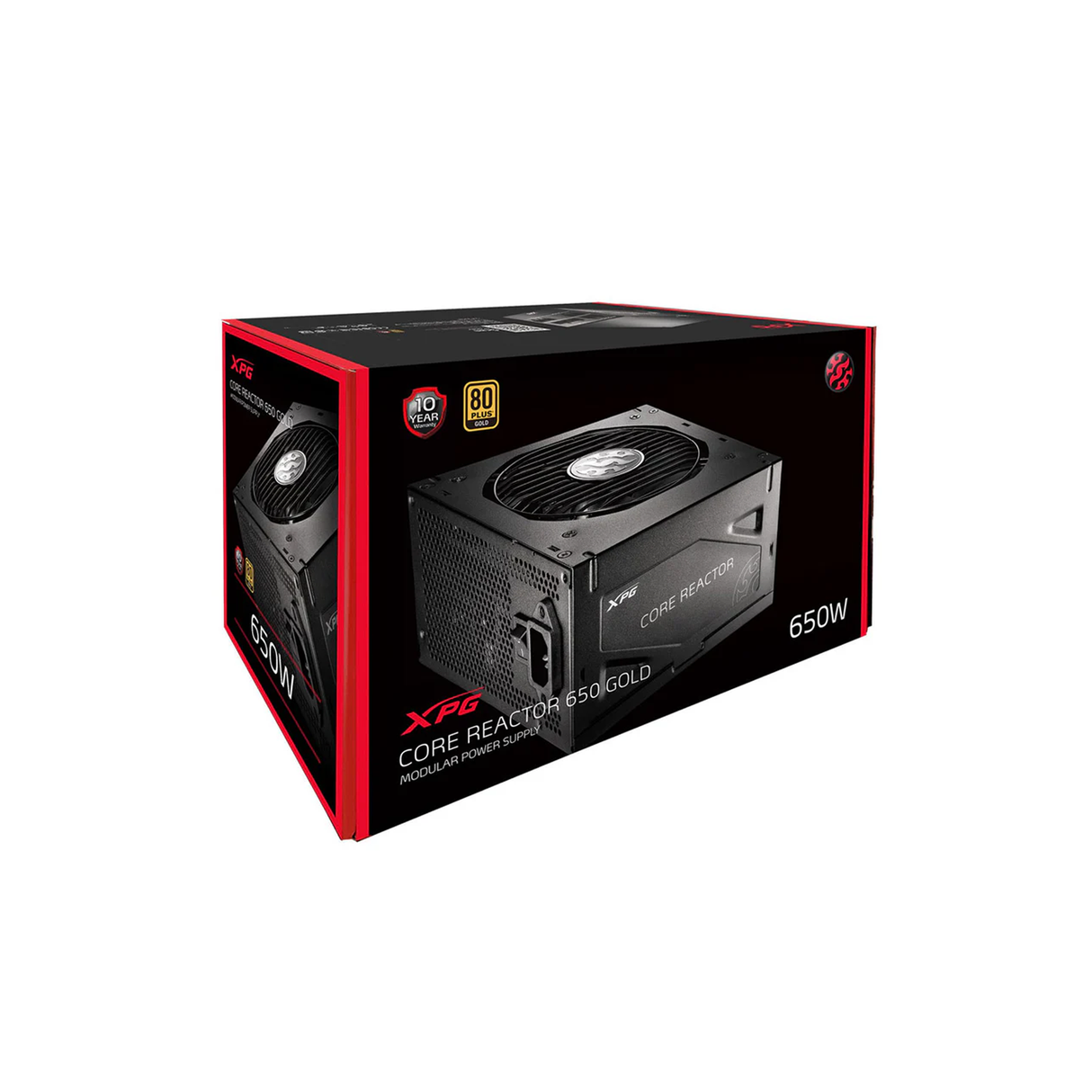 XPG CORE REACTOR 650W 80 PLUS Gold Full Modular Gaming Power Supply - Black