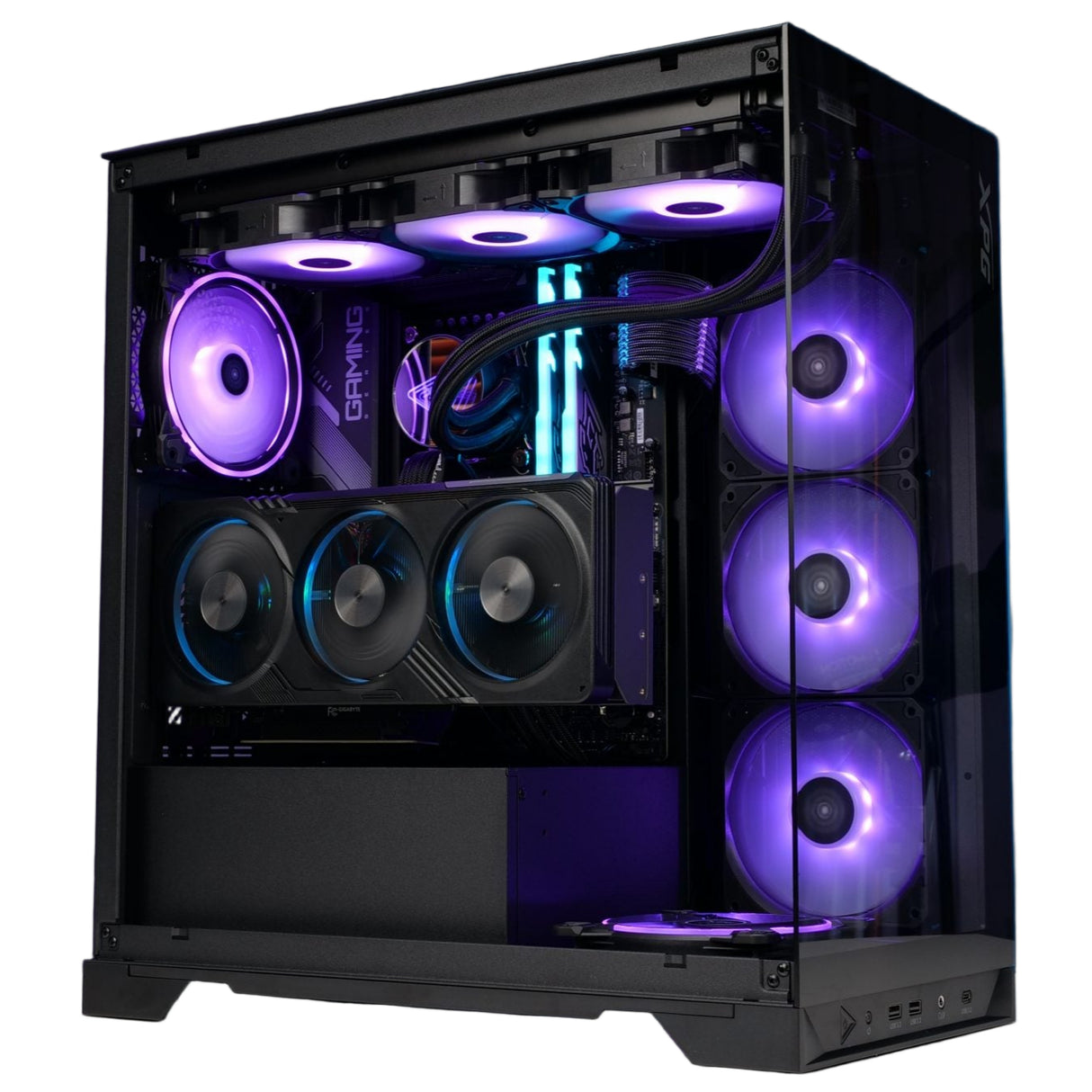 XPG INVADER X Mid-Tower PC Chassis - Black - Zayoom