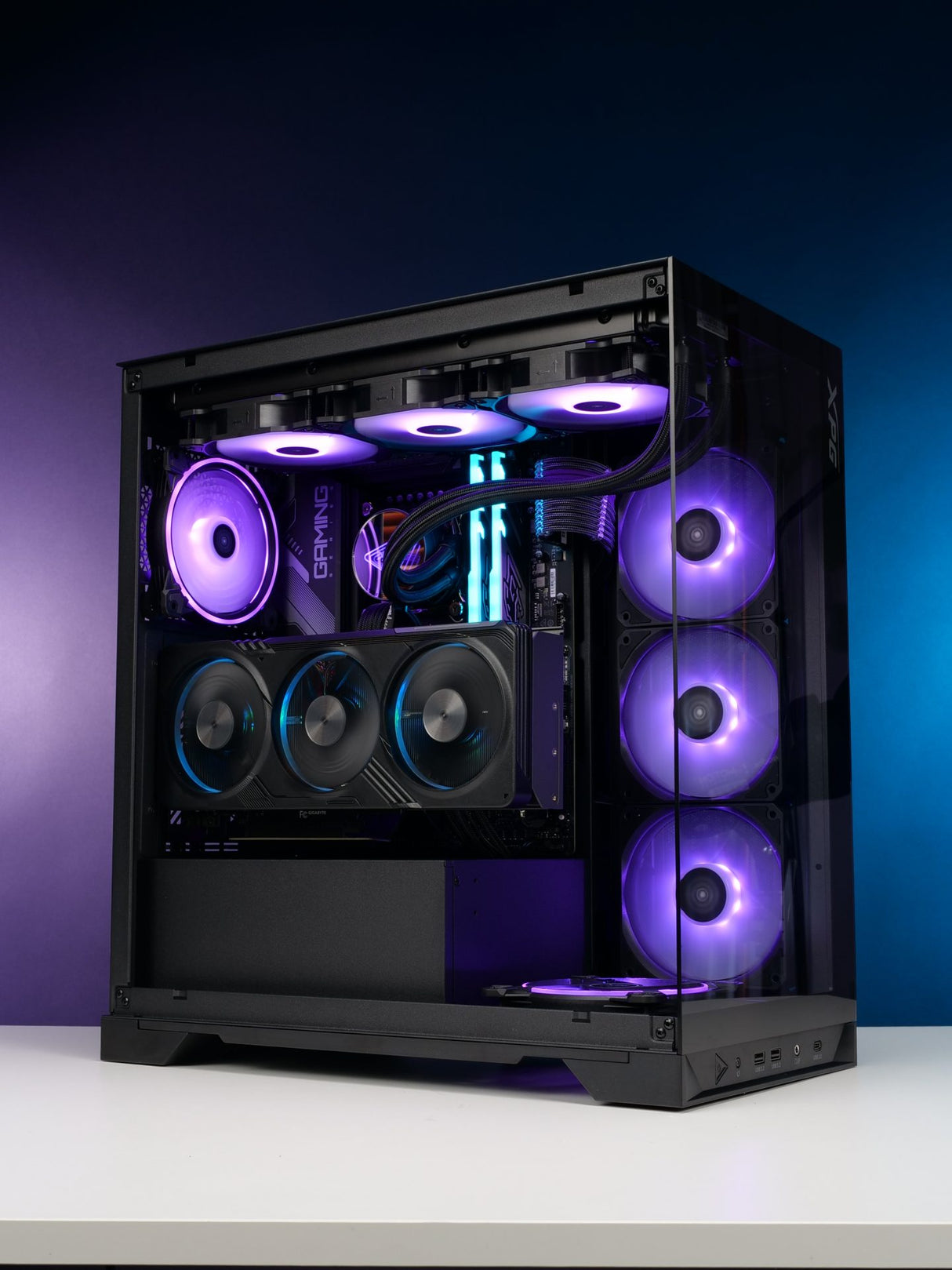 XPG INVADER X Mid-Tower PC Chassis - Black - Zayoom