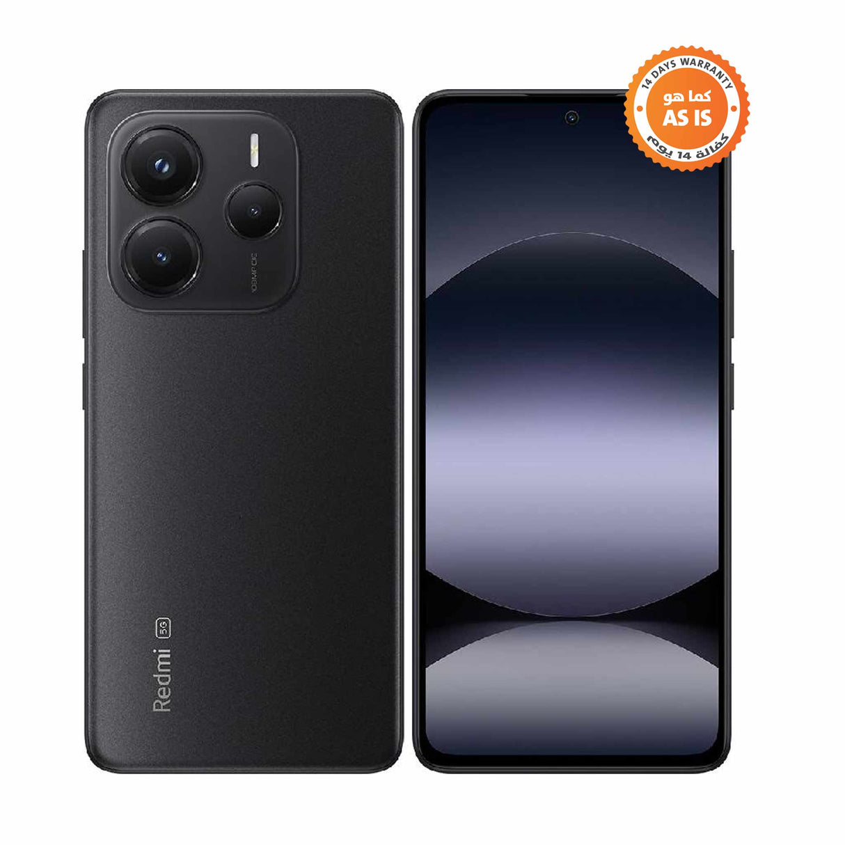 شاومي ريدمي نوت 14 - 5G - 8 جيجابايت رام - 256 جيجابايت روم - موبايل - أسود ليلي - كما هو