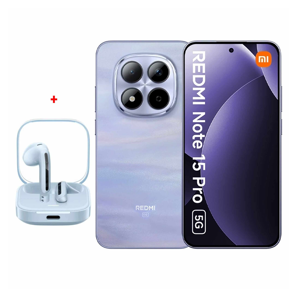 شاومي ريدمي نوت 15 برو 5جي – ذاكرة 12 جيجابايت + سعة تخزين 256 جيجابايت – موبايل – بنفسجي ضبابي