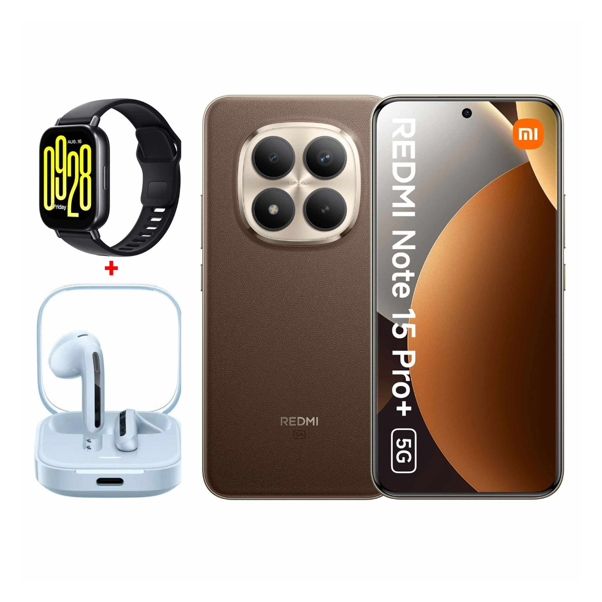 شاومي ريدمي نوت 15 برو +5جي – ذاكرة 12 جيجابايت + سعة تخزين 512 جيجابايت – موبايل – بني موكا