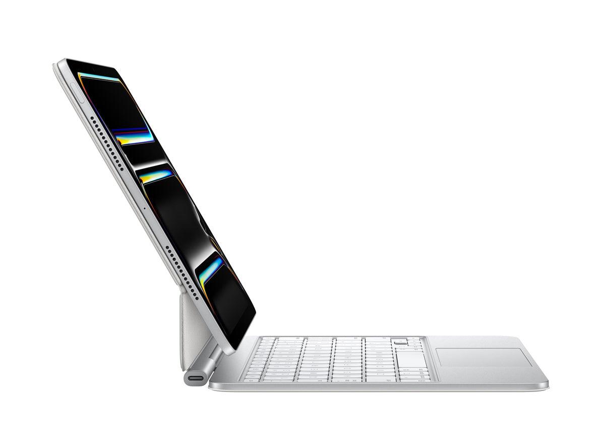 Apple iPad Pro Magic Keyboard 11 Inch M4 2024 - Arabic - White - Zayoom