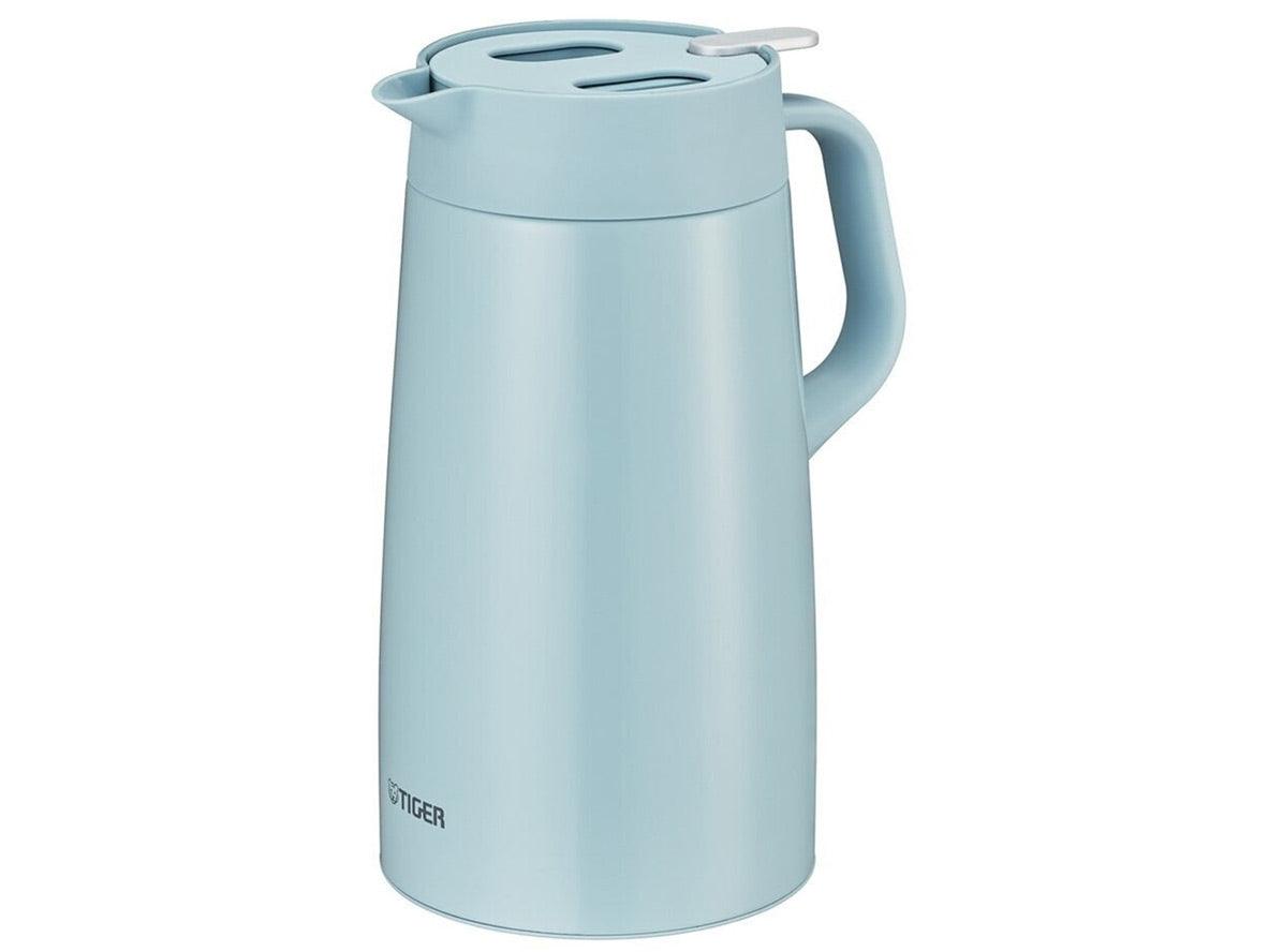 Tiger Stainless Steel Handy Jug 1.6 Liter Heat and Cold Retention Capabilities - Aqua Blue - Zayoom