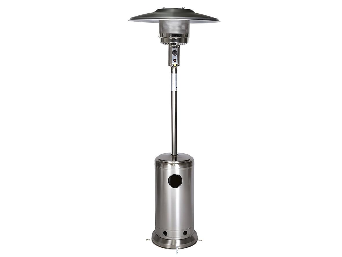 Admiral Gas Patio Heater Round Shape - Silver - Zayoom