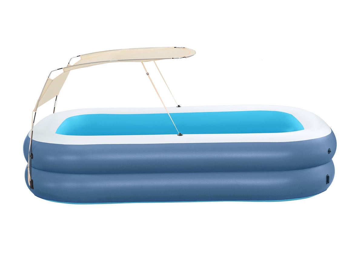 Bestway - 2.54m X 1.78m X 1.40Cm Summer Bliss Shaded Family Pool - Age 6+ - Zayoom