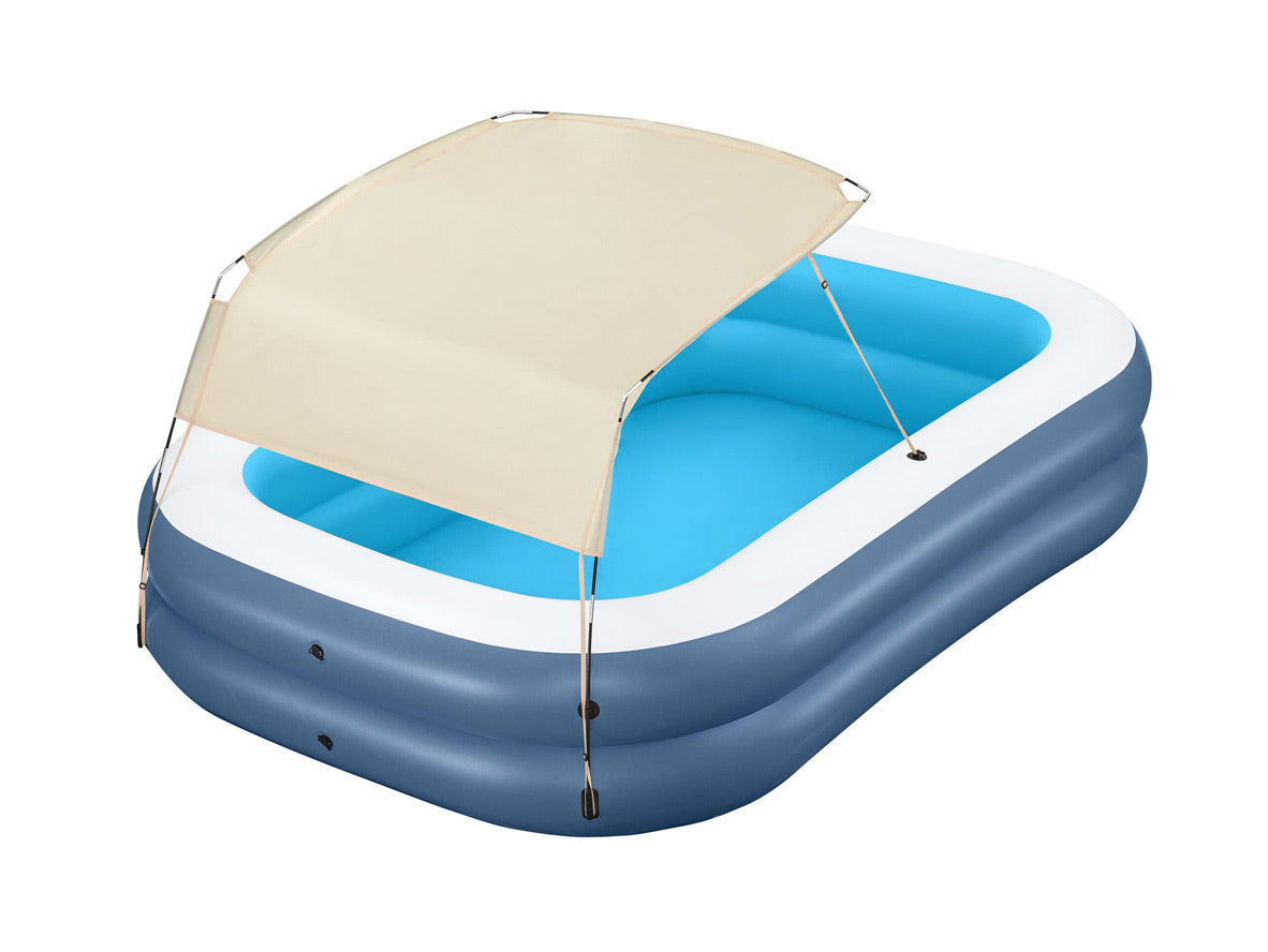Bestway - 2.54m X 1.78m X 1.40Cm Summer Bliss Shaded Family Pool - Age 6+ - Zayoom