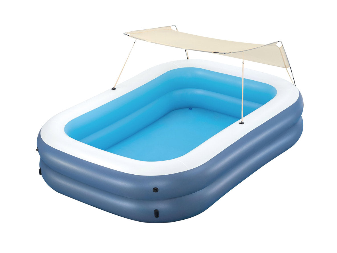 Bestway - 2.54m X 1.78m X 1.40Cm Summer Bliss Shaded Family Pool - Age 6+ - Zayoom