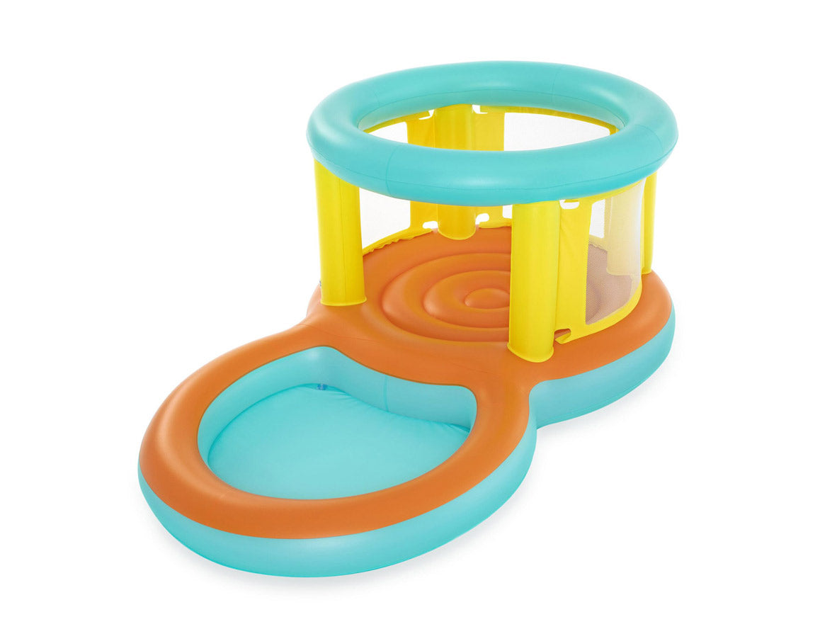 Bestway - 2.39m X 1.42m X 1.02m - Jumptopia Bouncer and Play Pool - Age 3-6 - Zayoom