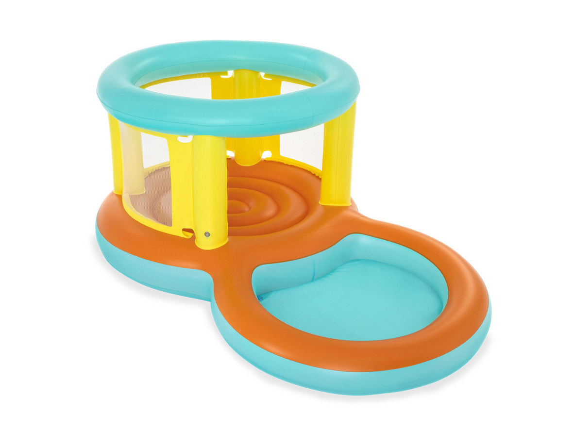 Bestway - 2.39m X 1.42m X 1.02m - Jumptopia Bouncer and Play Pool - Age 3-6 - Zayoom