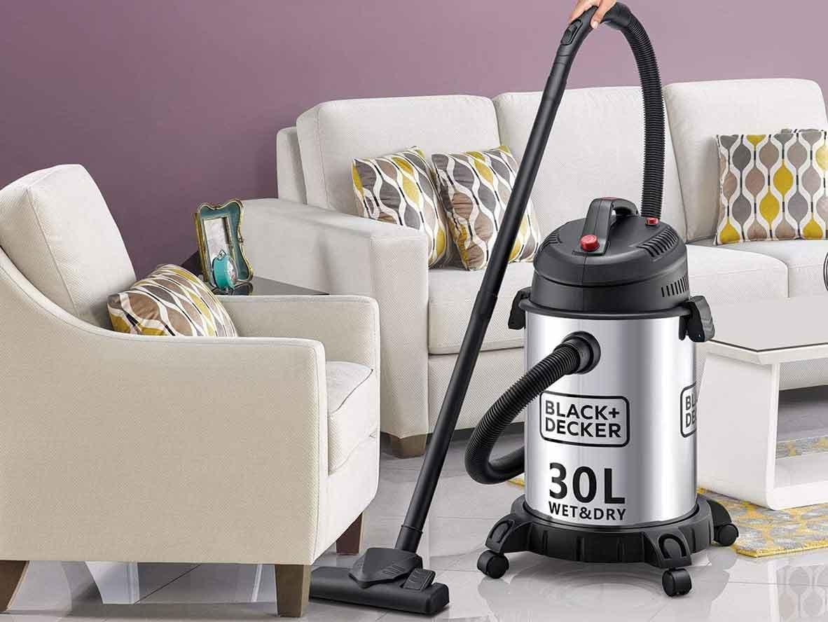 BLACK+DECKER Wet & Dry Drum Vacuum Cleaner (Stainless Steel Tank) 30L - 1610W - Zayoom