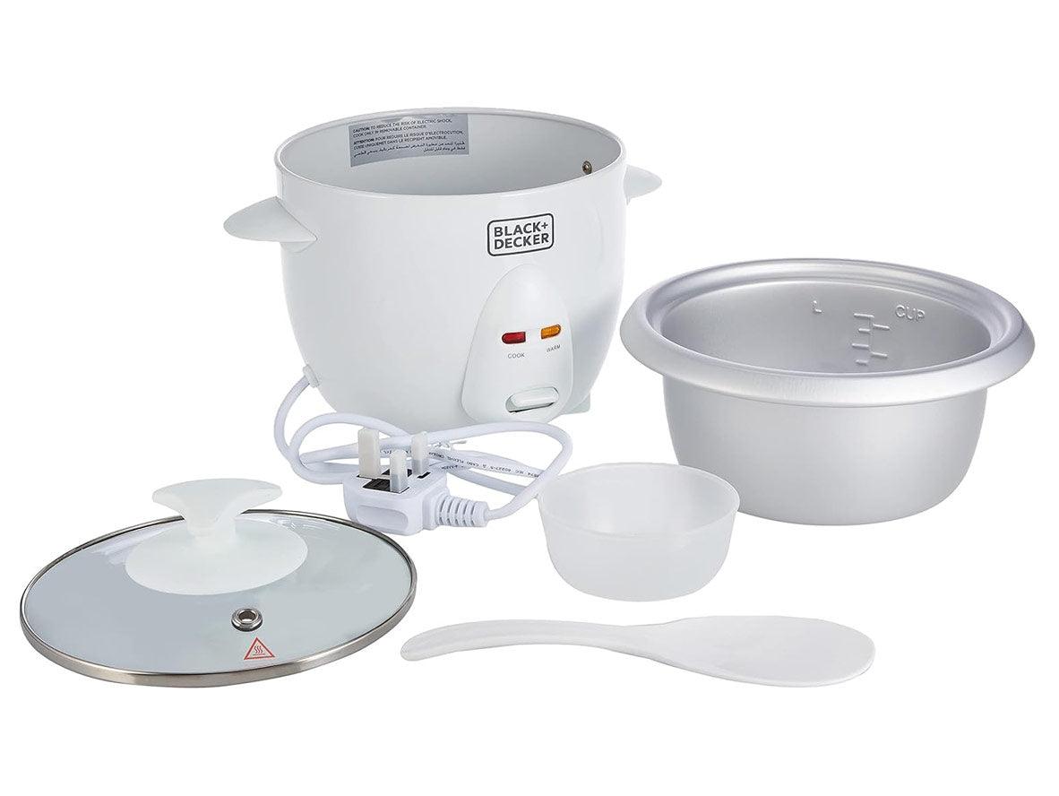 BLACK+DECKER Rice Cooker With Glass Lid 0.6L - 350W - Zayoom