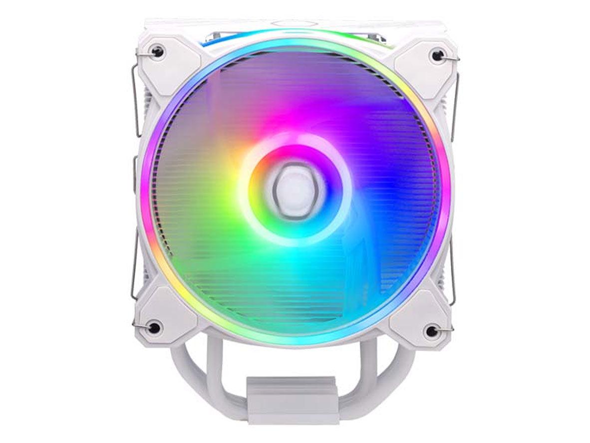Cooler Master Hyper 212 Halo ARGB CPU Air Cooler - White - Zayoom